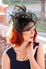 Feather Veil Fascinator