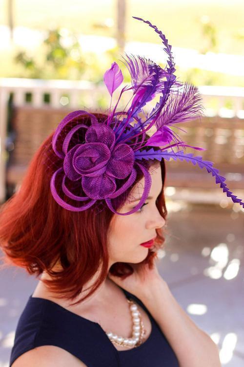 Feather Mesh Fascinator