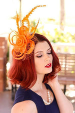 Feather Mesh Fascinator