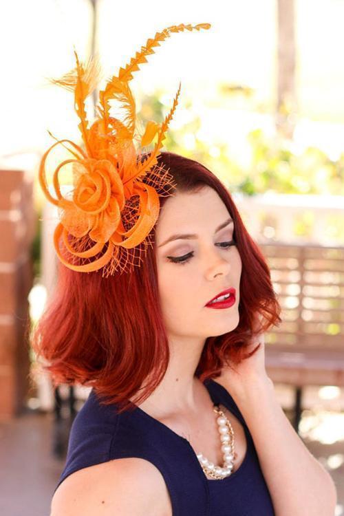 Feather Mesh Fascinator