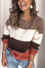 Color Block Loose Sweater