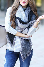 Color Block Blanket Scarf