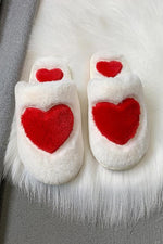 Heart Fuzzy Mules Slipper