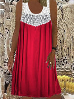 Women's Dresses Round Neck Sleeveless Casual Dress
