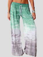 Women's Pants Casual Tie-Dye Printed Wide-Leg Pants