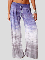 Women's Pants Casual Tie-Dye Printed Wide-Leg Pants