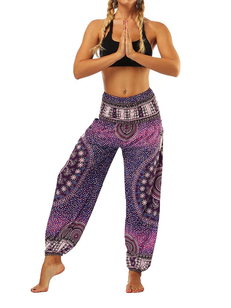 Women's Pants Indonesian Style Printed Bloomers Pants