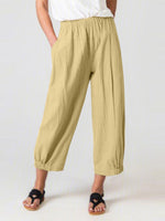 Women's Pants Loose High Waist Pocket Harem pants