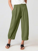 Women's Pants Loose High Waist Pocket Harem pants