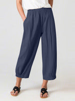 Women's Pants Loose High Waist Pocket Harem pants