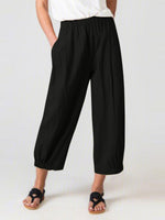 Women's Pants Loose High Waist Pocket Harem pants
