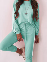 Women's Sets Crewneck Long Sleeve Top & Pants Two Piece Set