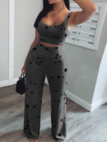 Women's Sets Star Print Tank Top & Pants Casual Two-Piece Set