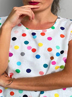 Women's T-Shirts Printed Crew Neck Ruffle Sleeve T-Shirts